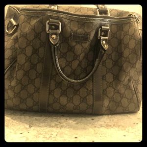 Metallic Gucci Boston bag